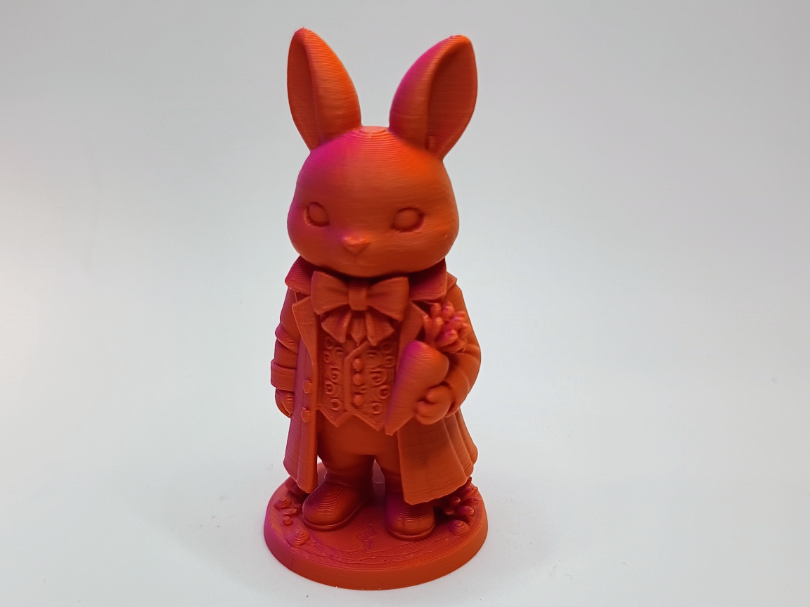 Gentleman Hase der elegante Blumengruss
