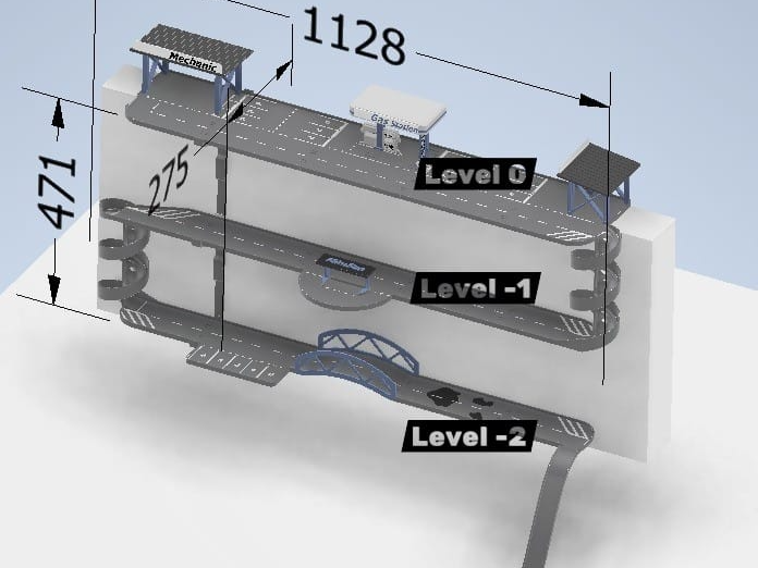 Vertical Car Track System Hot Wheels 1:64 - 1