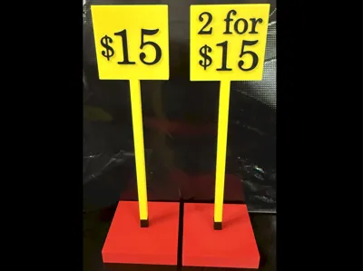 Vendor Price Signs