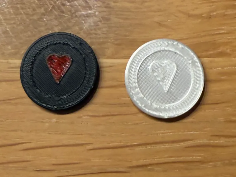 Einkaufswagenchip mit Herz – Valentinstag Edition