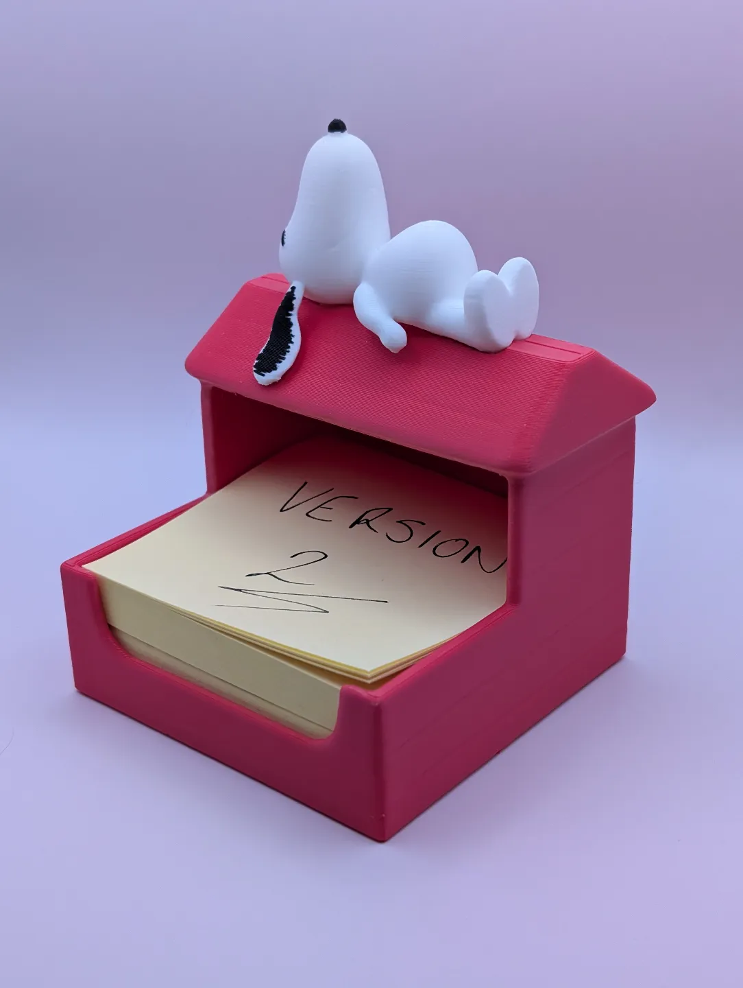 Snoopy sticky note holder view 4