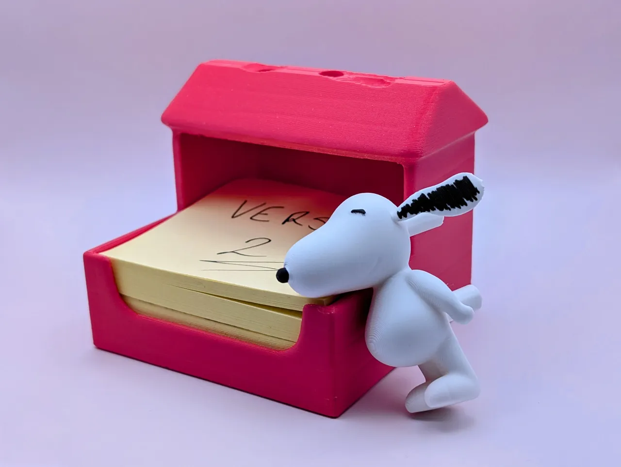 Snoopy sticky note holder view 3
