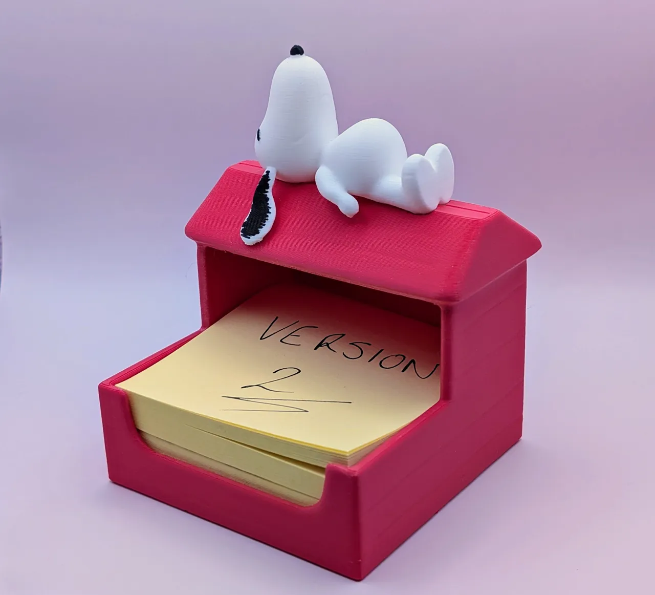 Snoopy sticky note holder view 2
