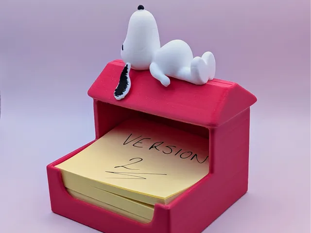 Snoopy sticky note holder
