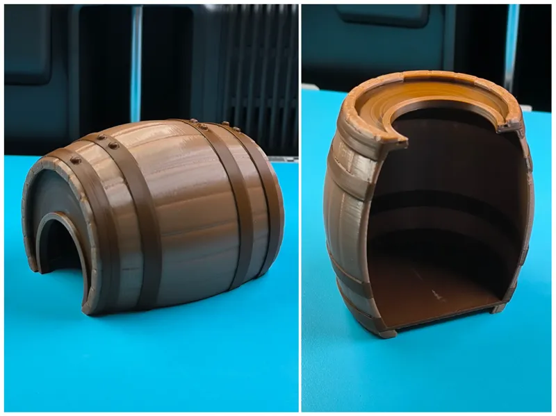 Wooden barrel hide