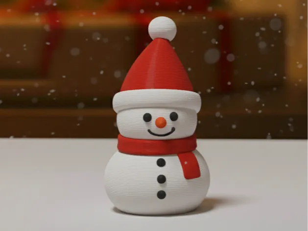 Mini Christmas Snowman – Cute Holiday Figurine