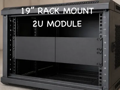 2U Blank Modular Rack Mount for 19” Network Rack