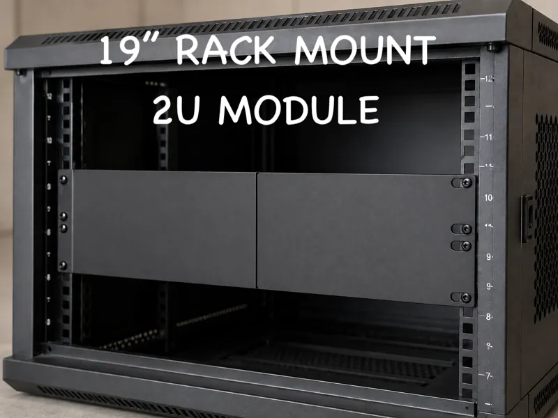 2U Blank Modular Rack Mount for 19” Network Rack