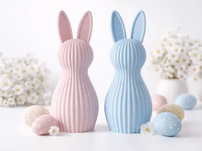 Easter Bunny – Minimalist Fluted Design