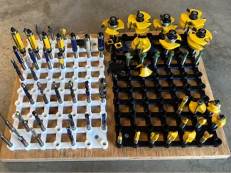 UPDATED!  Router Bit Storage - Holds up to 70 bits
