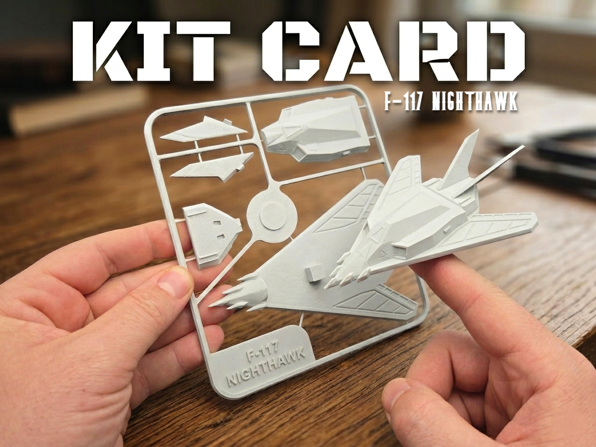 F-117 NIGHTHAWK - KIT CARD - AEREO JET