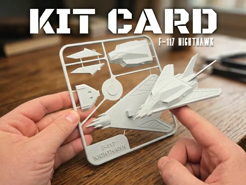 F-117 NIGHTHAWK - KIT CARD - AEREO JET