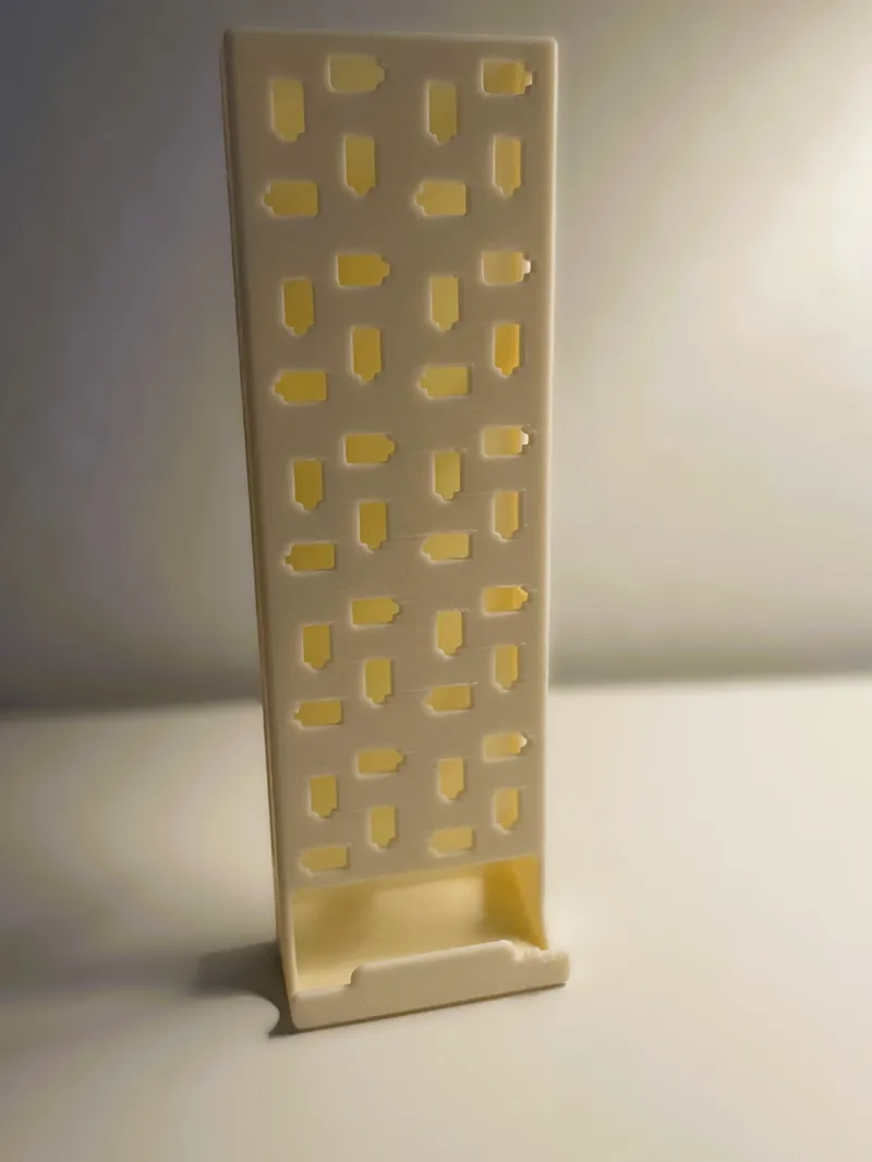 Freestanding AAA Battery Holder