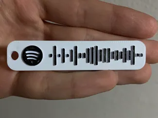 Llavero de musica personalizable