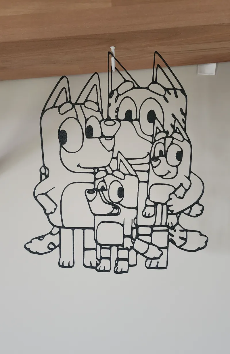 Bluey - Family - Wall Art