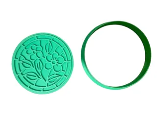 Flower Cookie Cutter and Stamp