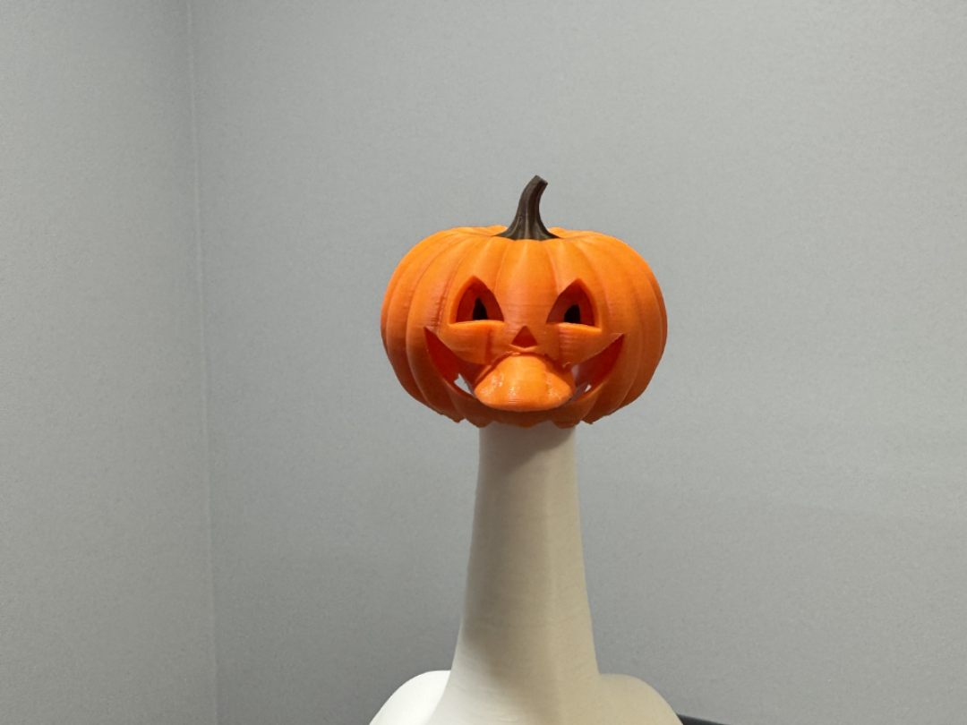 Jack O'Lantern head for desk goose - 1