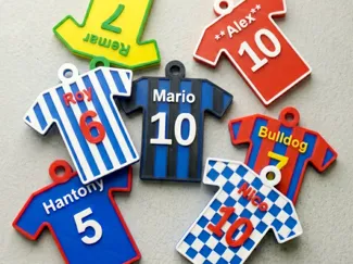 Customizable Soccer Keychain