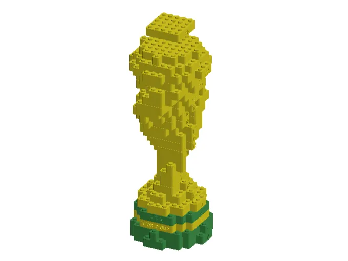 Copa do Mundo em Blocos de Montar (25 cm mini)