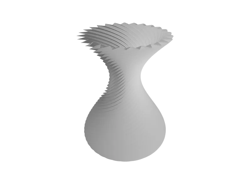 Modern wavy vase