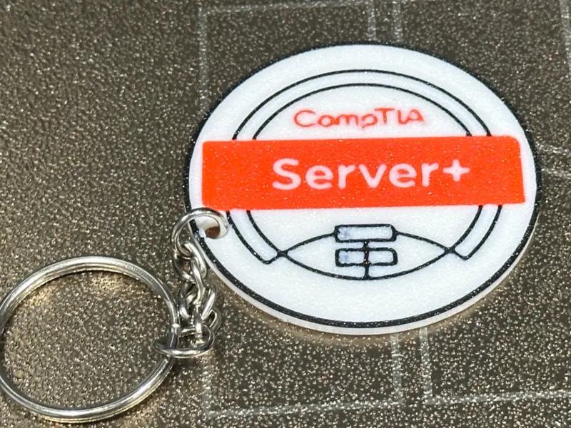 CompTIA Server+ Certified Keychain - Luggage Tag