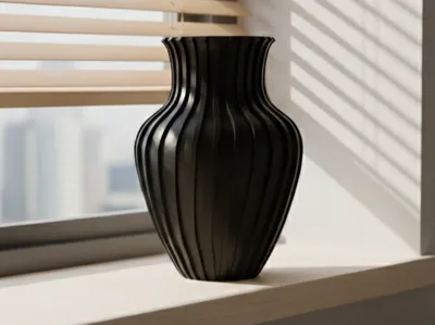 Ribbed customisable vase