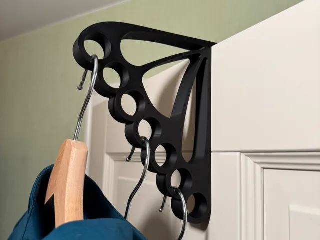 Door hook for 7 clothes hangers
