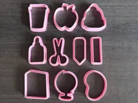 For A1mini too, 2plates, set of 10x 5,5cm cutters