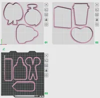 For A1mini too, 3plates, set of 10x 9cm cutters