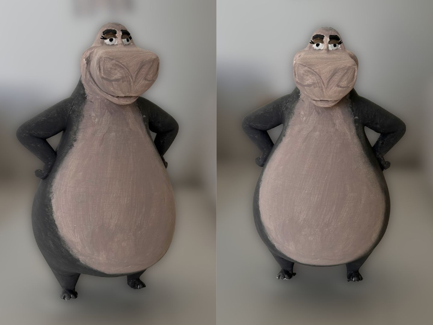 Gloria Hippo Madagascar – Figura Pintar Acrílico