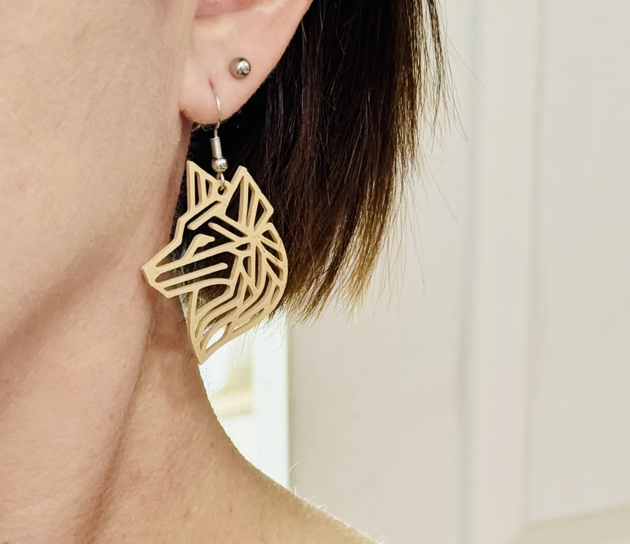 Fox Line Earrings view 2