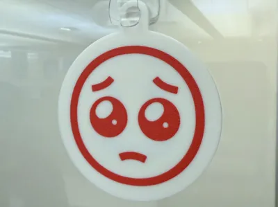 Sad Sign Right Sad Face Sign by Einstein - MakerWorld