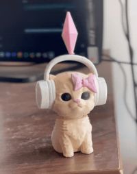 Dancing Cat Bobble Head with 3D Spring