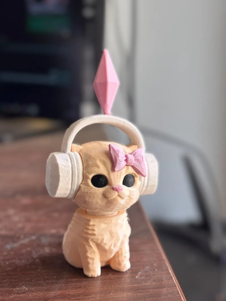 Sims Dancing Cat Bobble Head with 3D spring view 2
