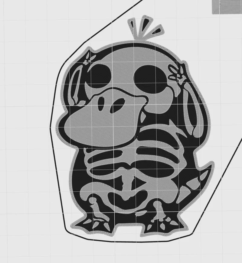 Psyduck Xray Magnet - For A1 mini