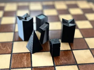 minimalist chess set