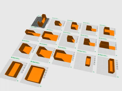 Contenitori per cassettone Cucina - Gridfinity