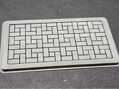 Rectangular Floor Tile Figure Diorama