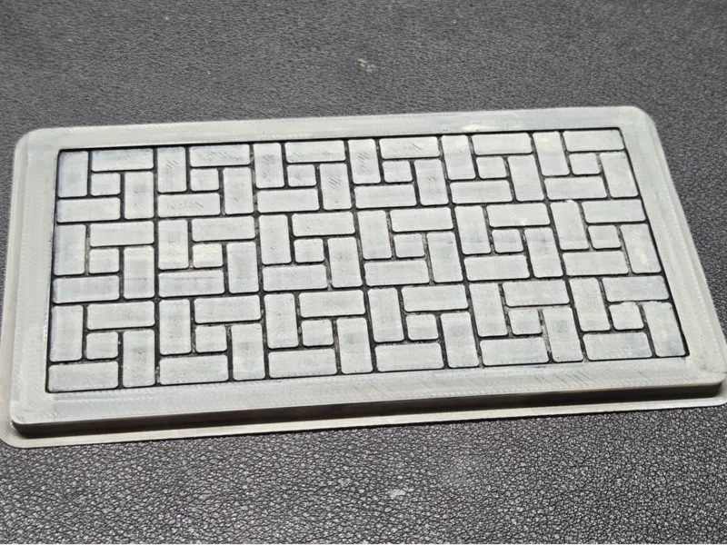 Rectangular Floor Tile Figure Diorama