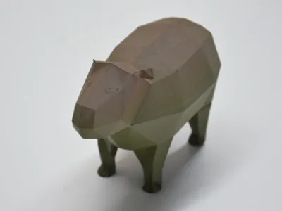 Low Poly Capybara