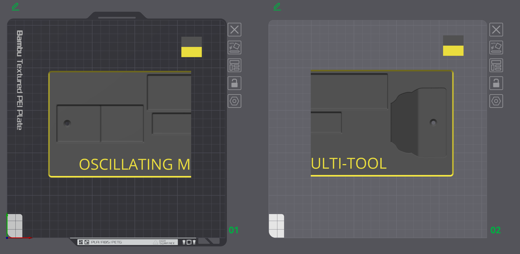 Miniatura 2 do modelo 3D Dewalt Oscillating MultiTool DCS354 Gridfinity Bin
