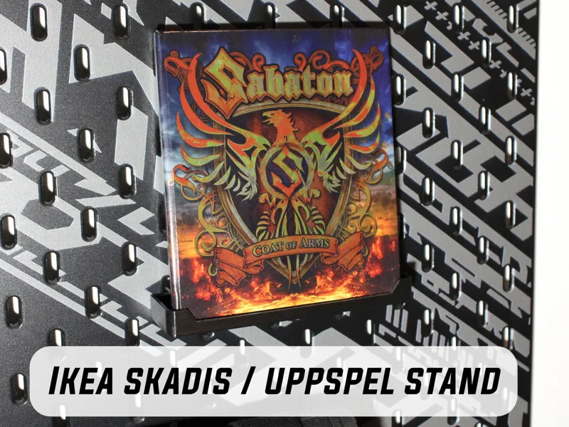 IKEA Skadis/Uppspel DVD, CD case stand