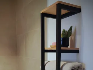 Modern towel rack