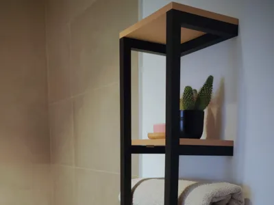 Modern towel rack
