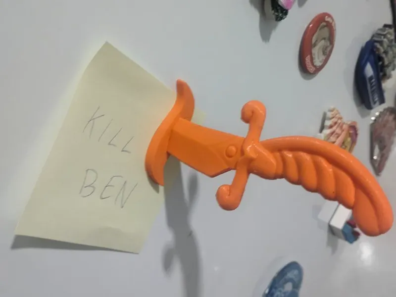 Old School Dagger Magnet