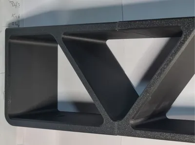 Furniture foot for lowboard. L=330mm x W=80mm x H=120mm