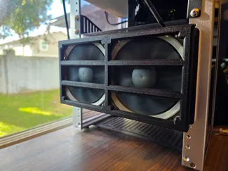 3u 8x Caddy Holder with Fans for 10" Mini-rack