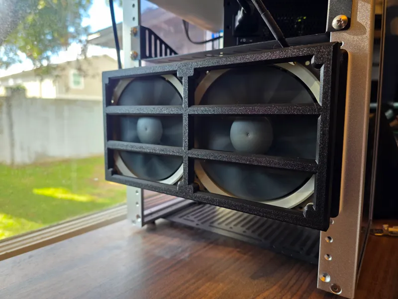3u 8x Caddy Holder with Fans for 10" Mini-rack