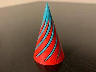 spiral fidget passthrough v2 print in place