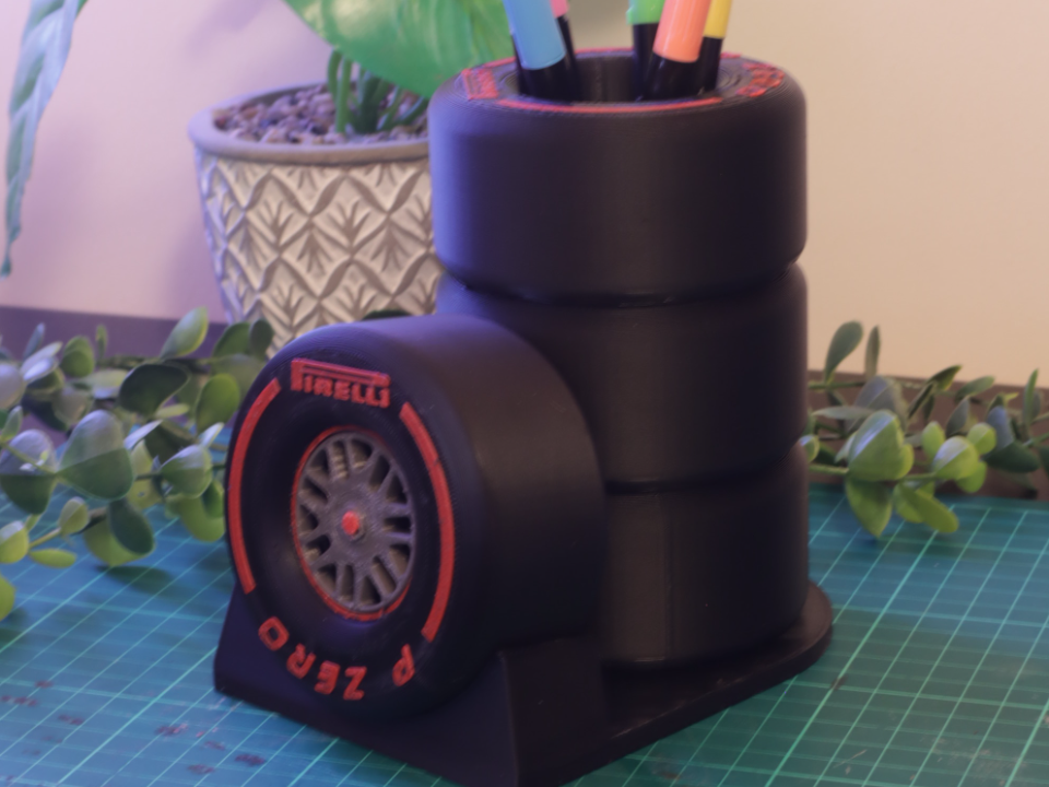Formula 1 Tyre Stack - Pen pot, Display Pencil Pot